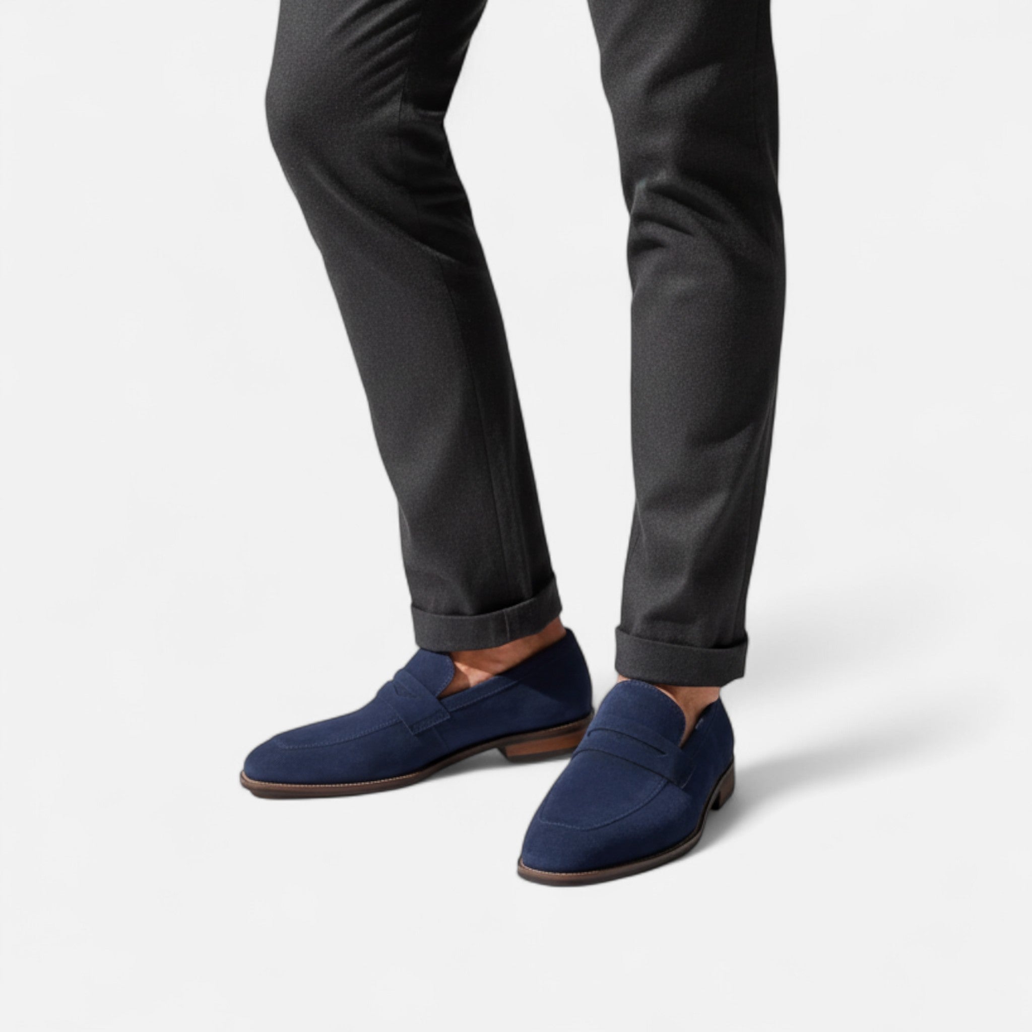 RAVERNO | Men’s Penny Loafers – Top Layer Cowhide Elegance