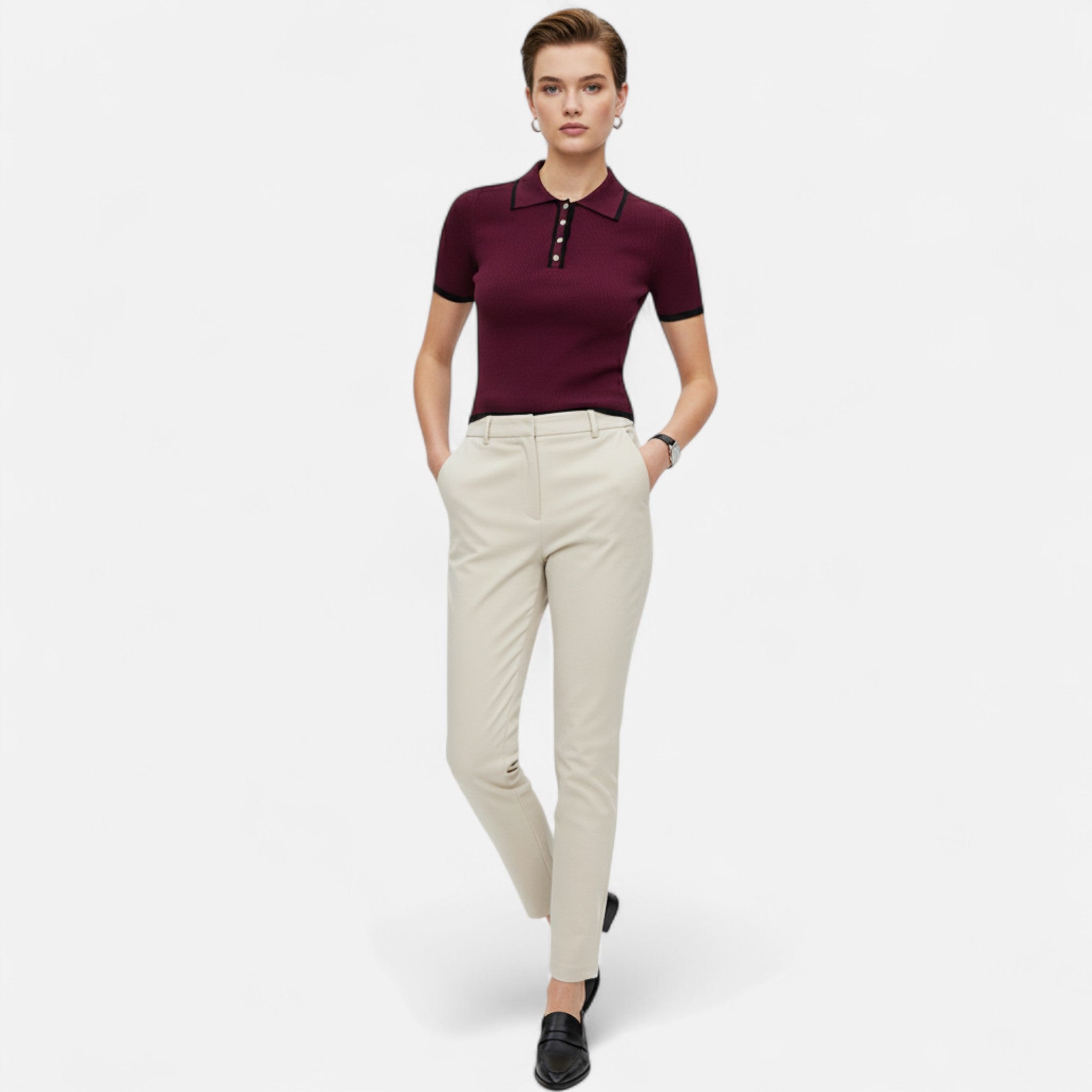 RAVERNO | Women’s Knitted Pullover – Heritage Patchwork Elegance