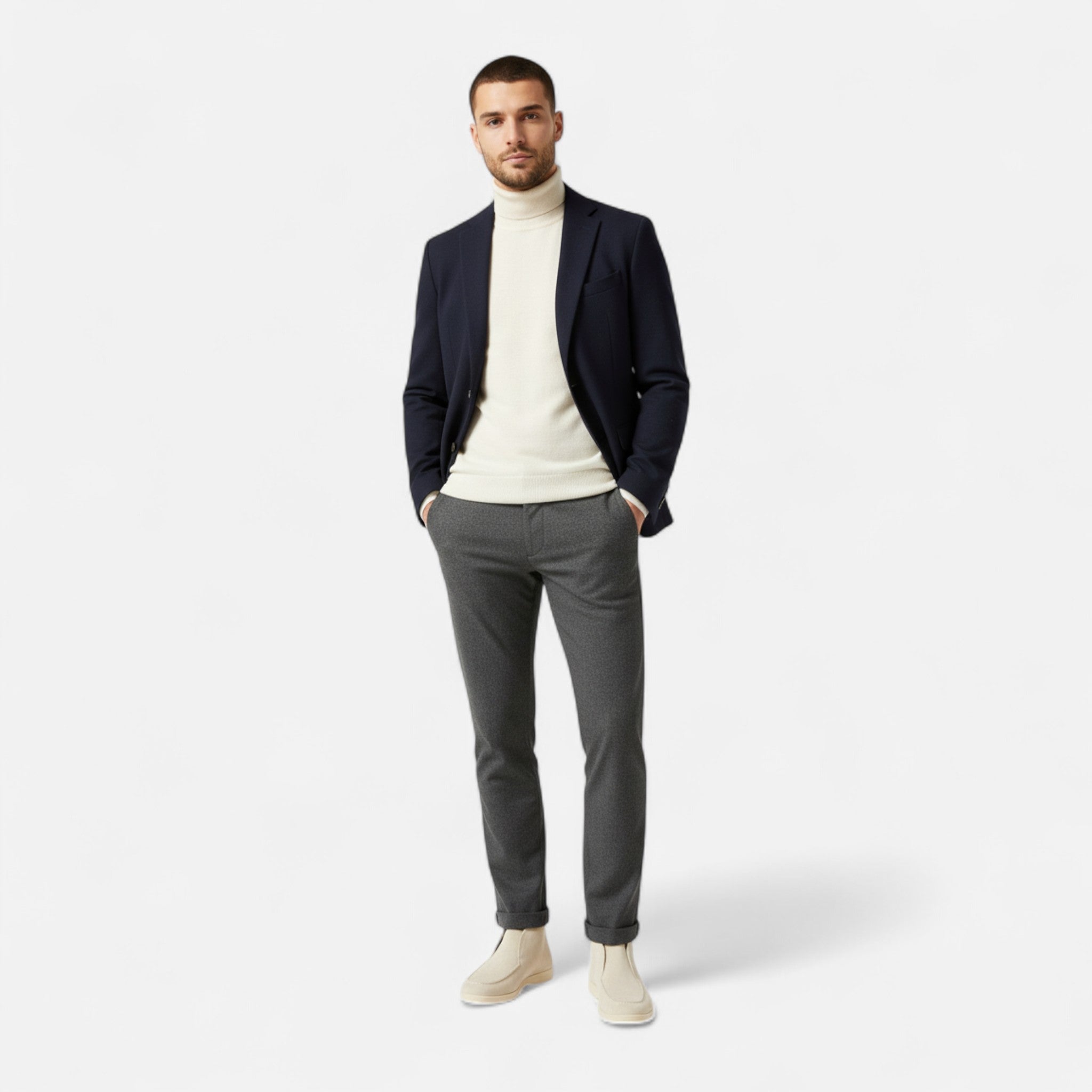 RAVERNO | Men’s High Suede Loafers – Timeless Heritage Elegance