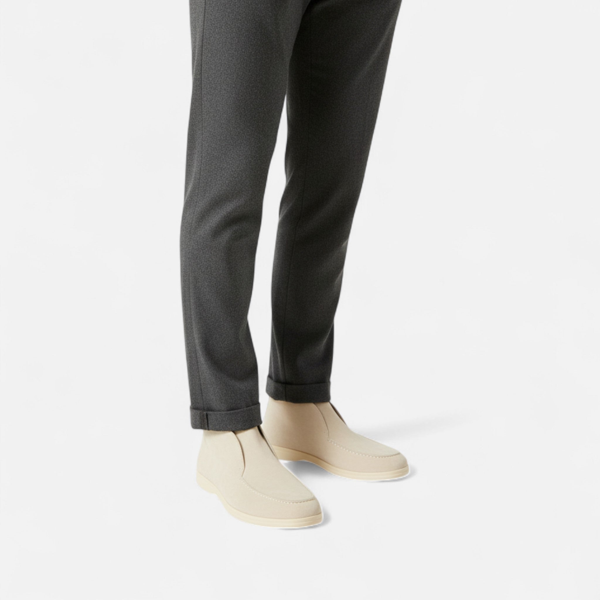 RAVERNO | Men’s High Suede Loafers – Timeless Heritage Elegance