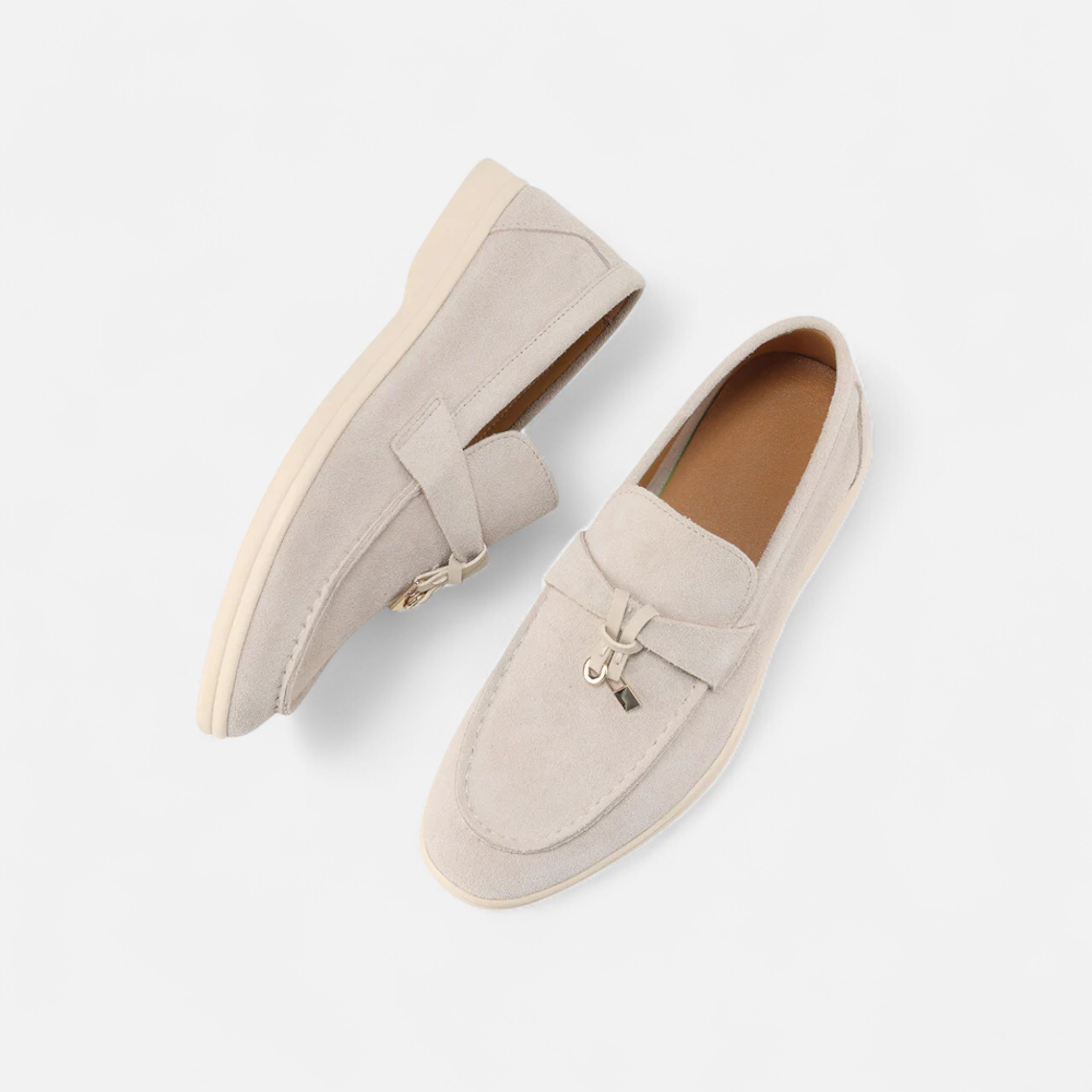 RAVERNO | Women’s Suede Loafers – Timeless Old-Money Elegance