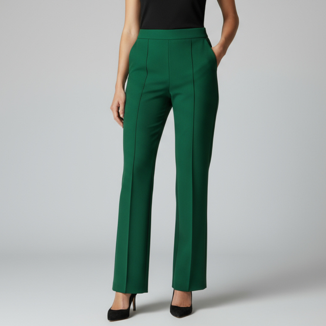 RAVERNO | Women’s Slim Bell-Bottoms Pants – Flared Tailored Chic