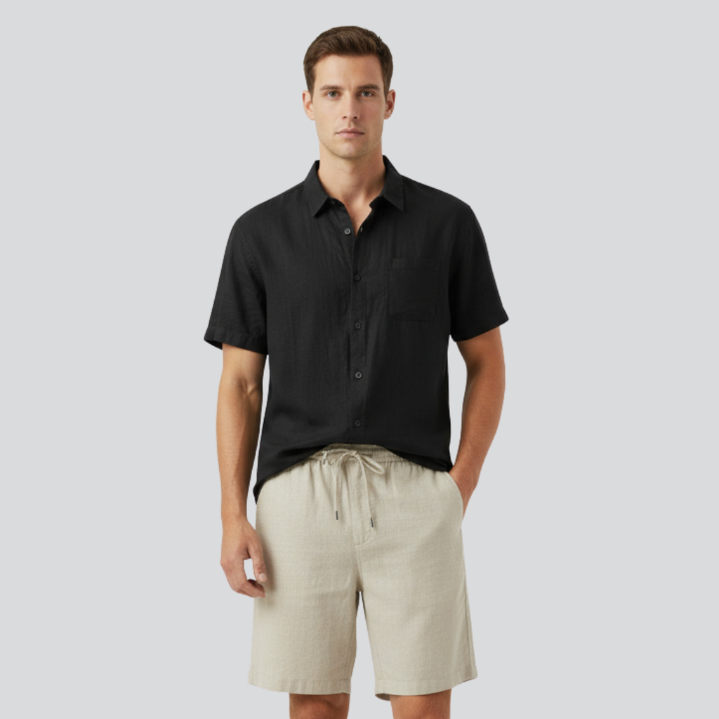 RAVERNO | Men’s Linen Two Piece Summer Set – Refined Duo Styling
