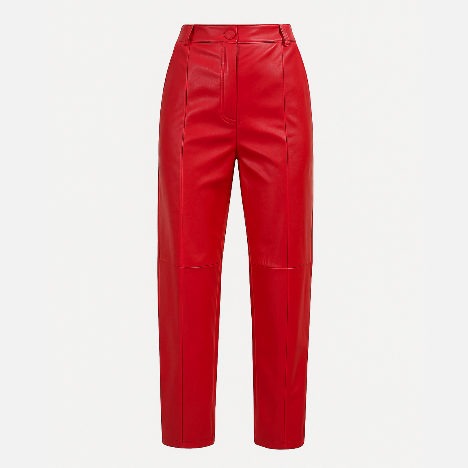 RAVERNO | Women’s Faux Leather Pants – High-Waist Sculpted Edge