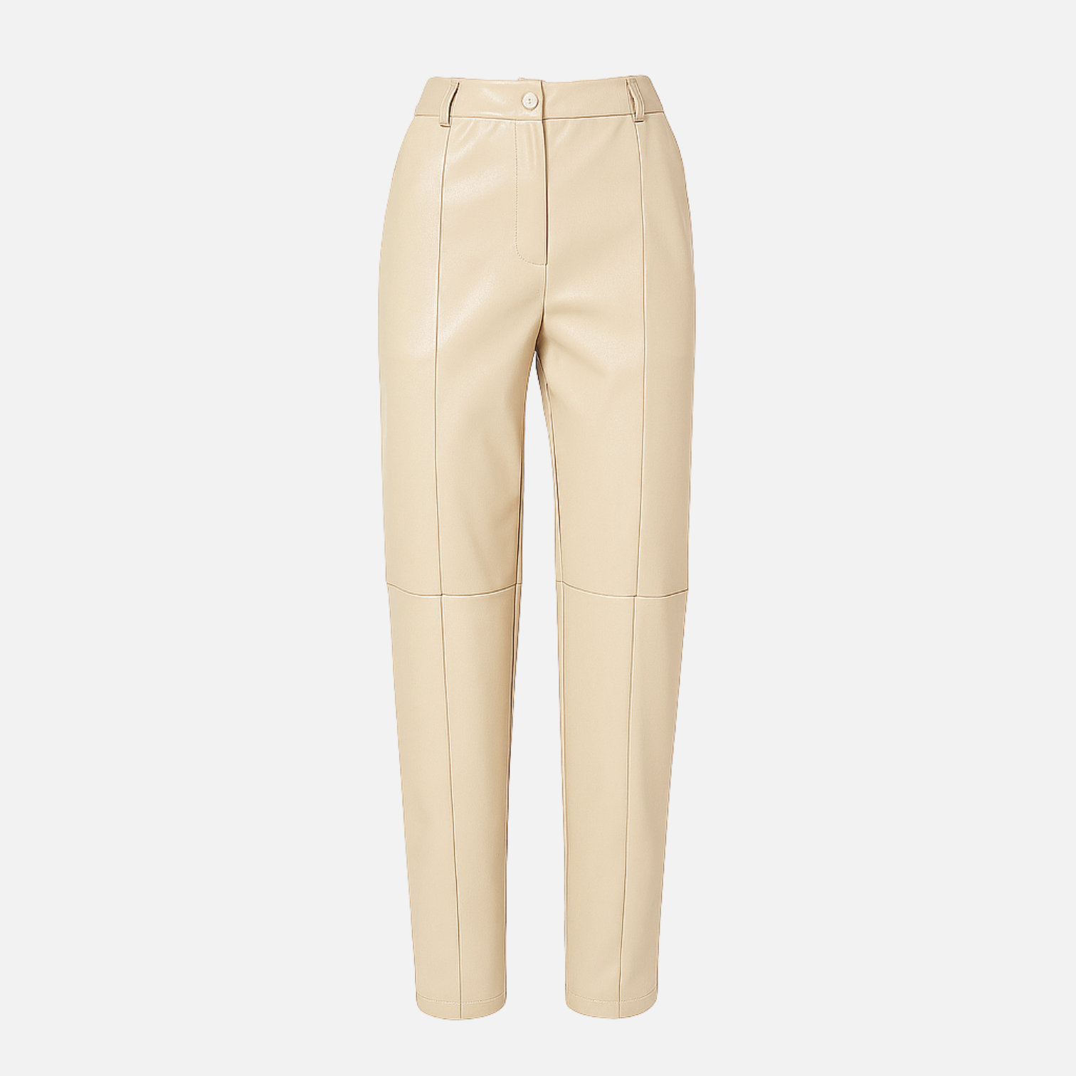 RAVERNO | Women’s Faux Leather Pants – High-Waist Sculpted Edge