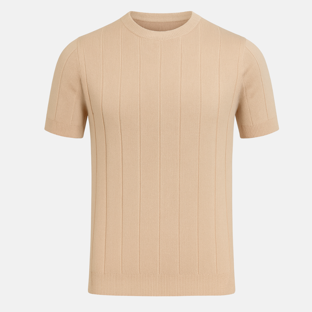 RAVERNO | Men’s Ribbed T-Shirt - Cannes Contemporary Core