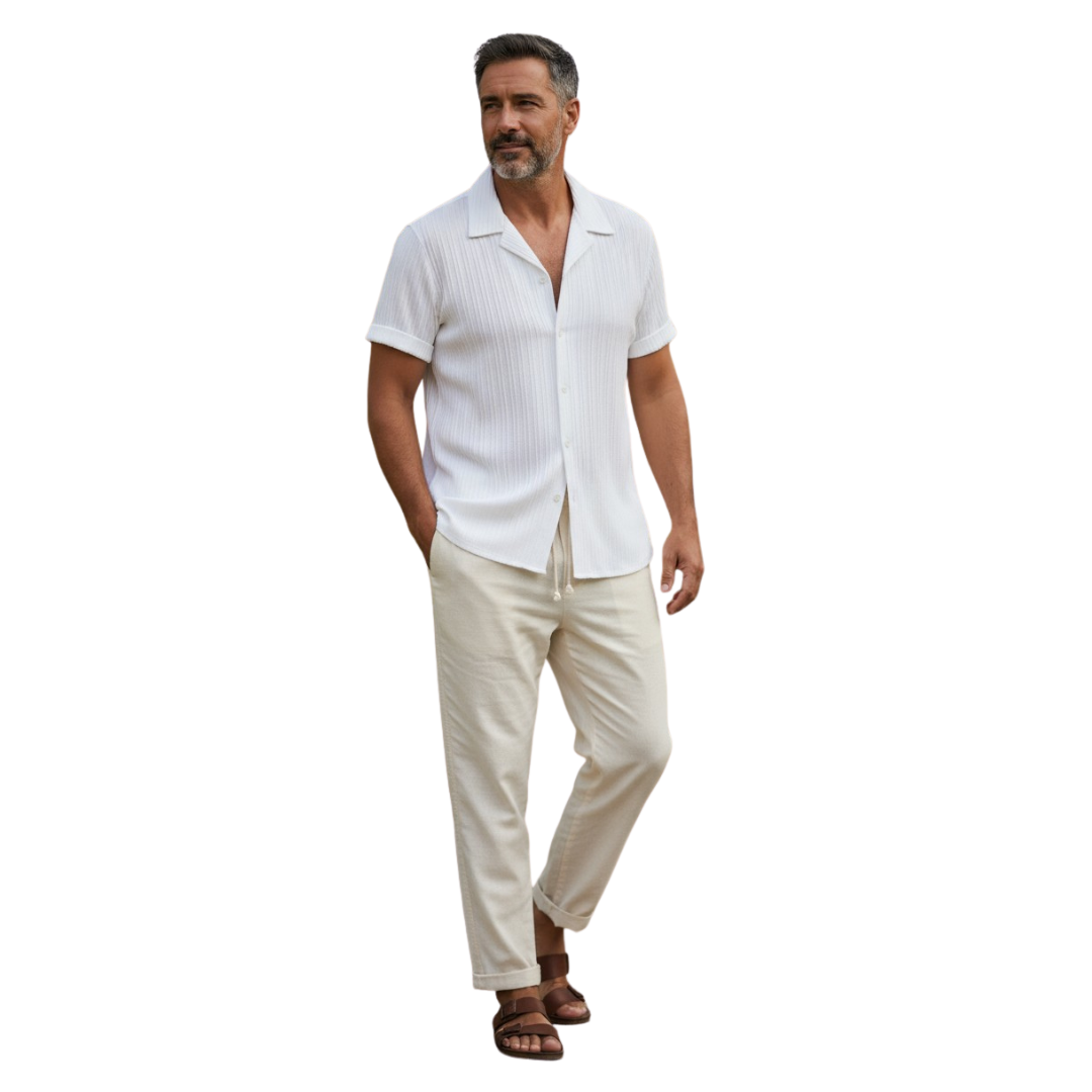 RAVERNO | Men’s Short-Sleeved Set – Palawan Relaxed Duo