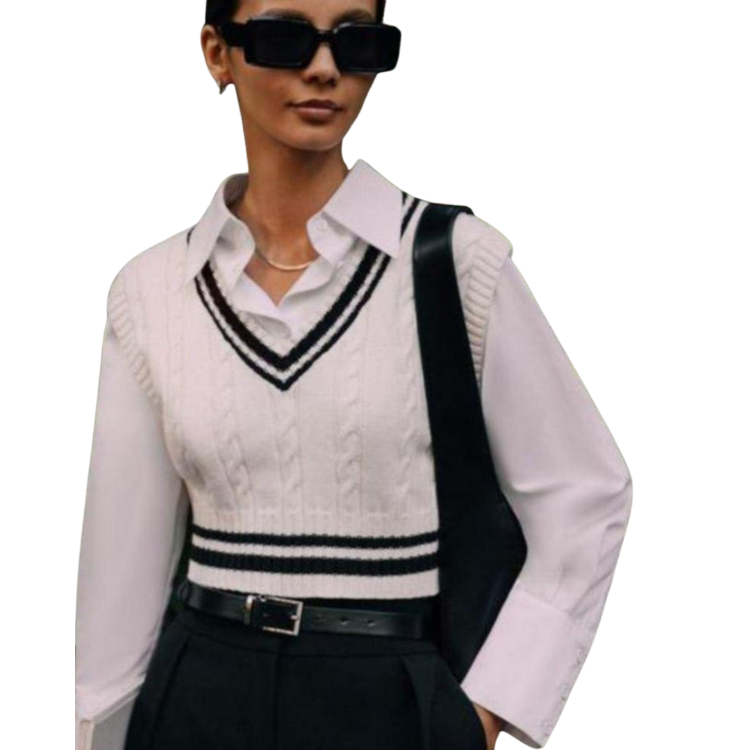 RAVERNO | Women’s Sweater Vest – Lady’s Rich Knit