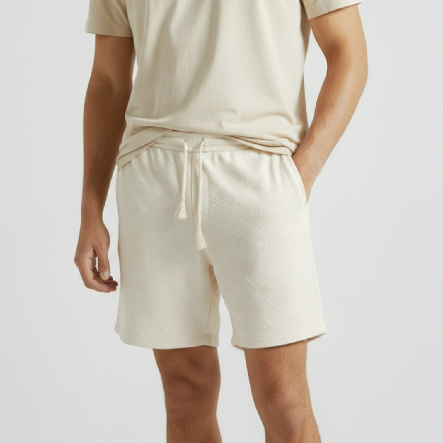 RAVERNO | Men’s Patterned Cotton Shorts – Fiji Style