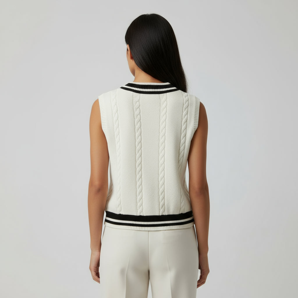 RAVERNO | Women’s Sweater Vest – Lady’s Rich Knit