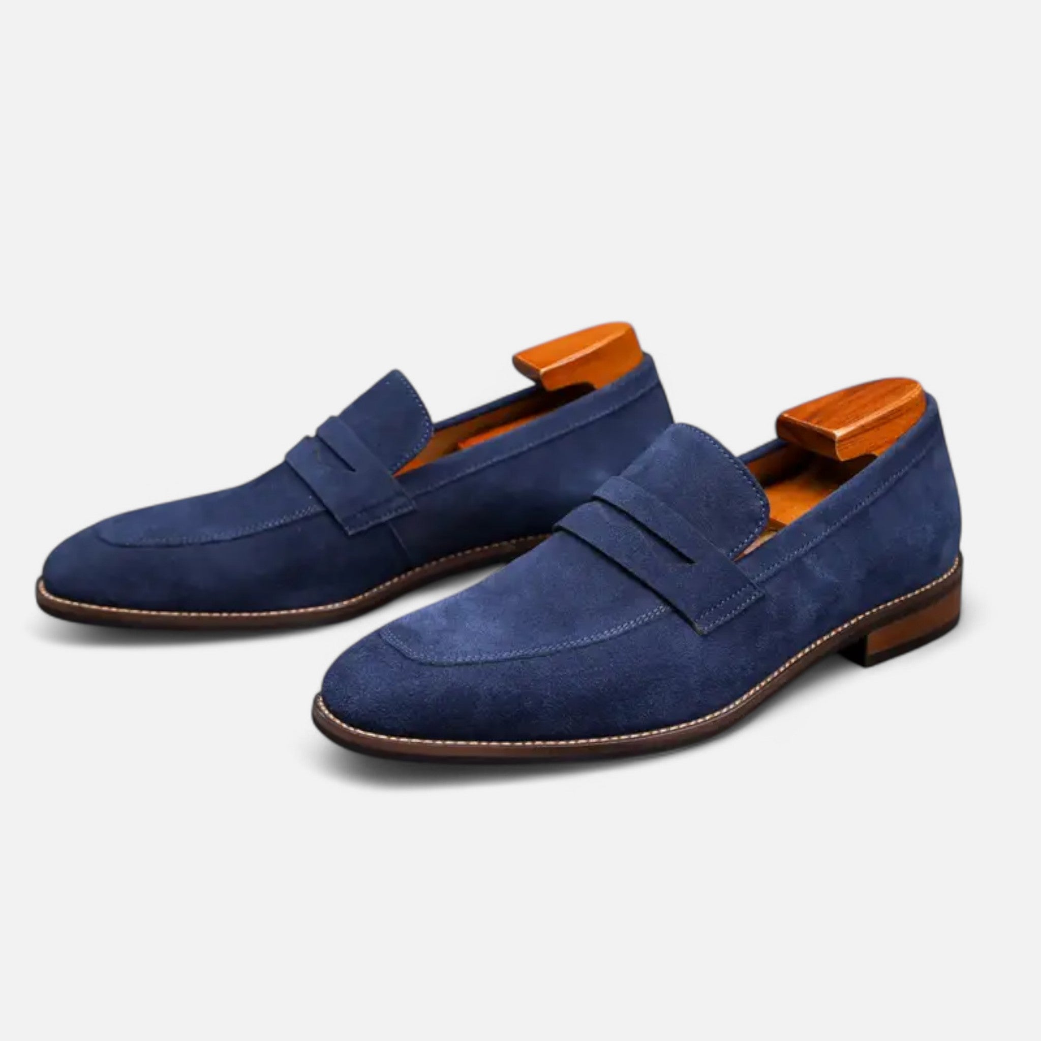 RAVERNO | Men’s Penny Loafers – Top Layer Cowhide Elegance