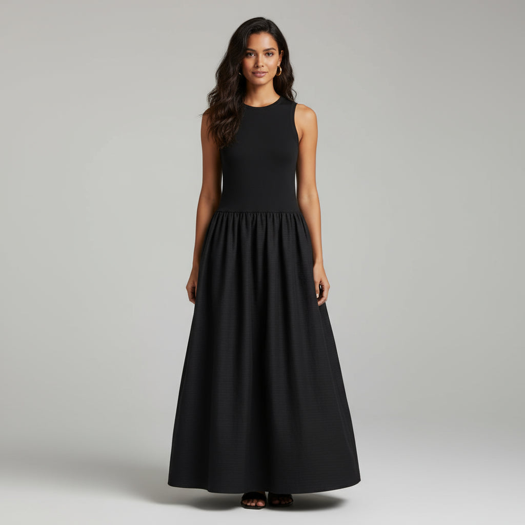 RAVERNO | Women’s Sleeveless Maxi Dress – Elegant Statement