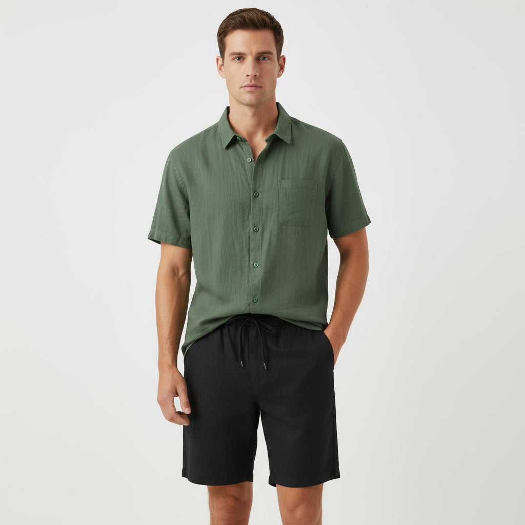 RAVERNO | Men’s Linen Two Piece Summer Set – Refined Duo Styling