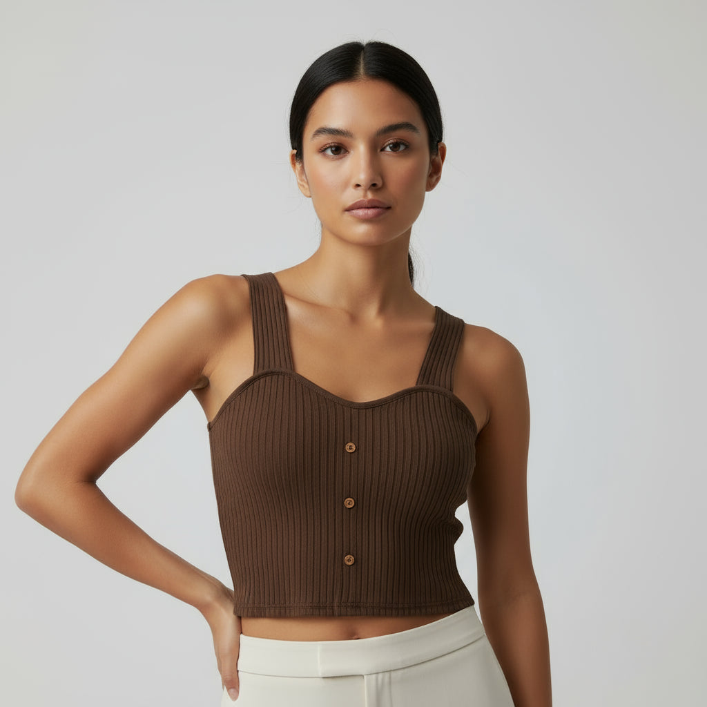 RAVERNO | Women’s Cropped Corset Top – Y2K Sculpted Edge