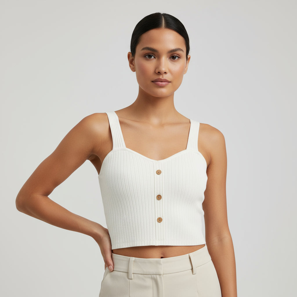 RAVERNO | Women’s Cropped Corset Top – Y2K Sculpted Edge