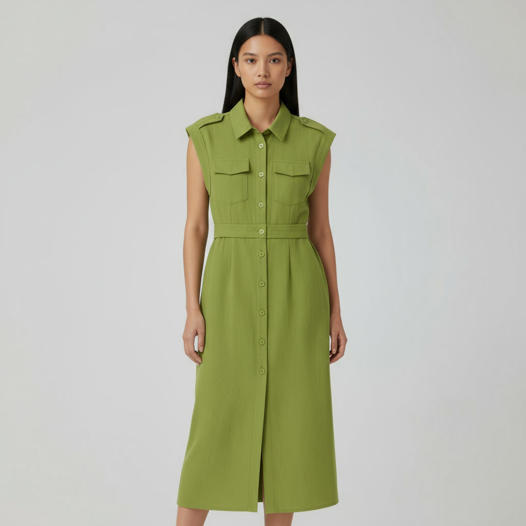 RAVERNO | Women’s Midi A-Line Dress – Vintage Summer Elegance