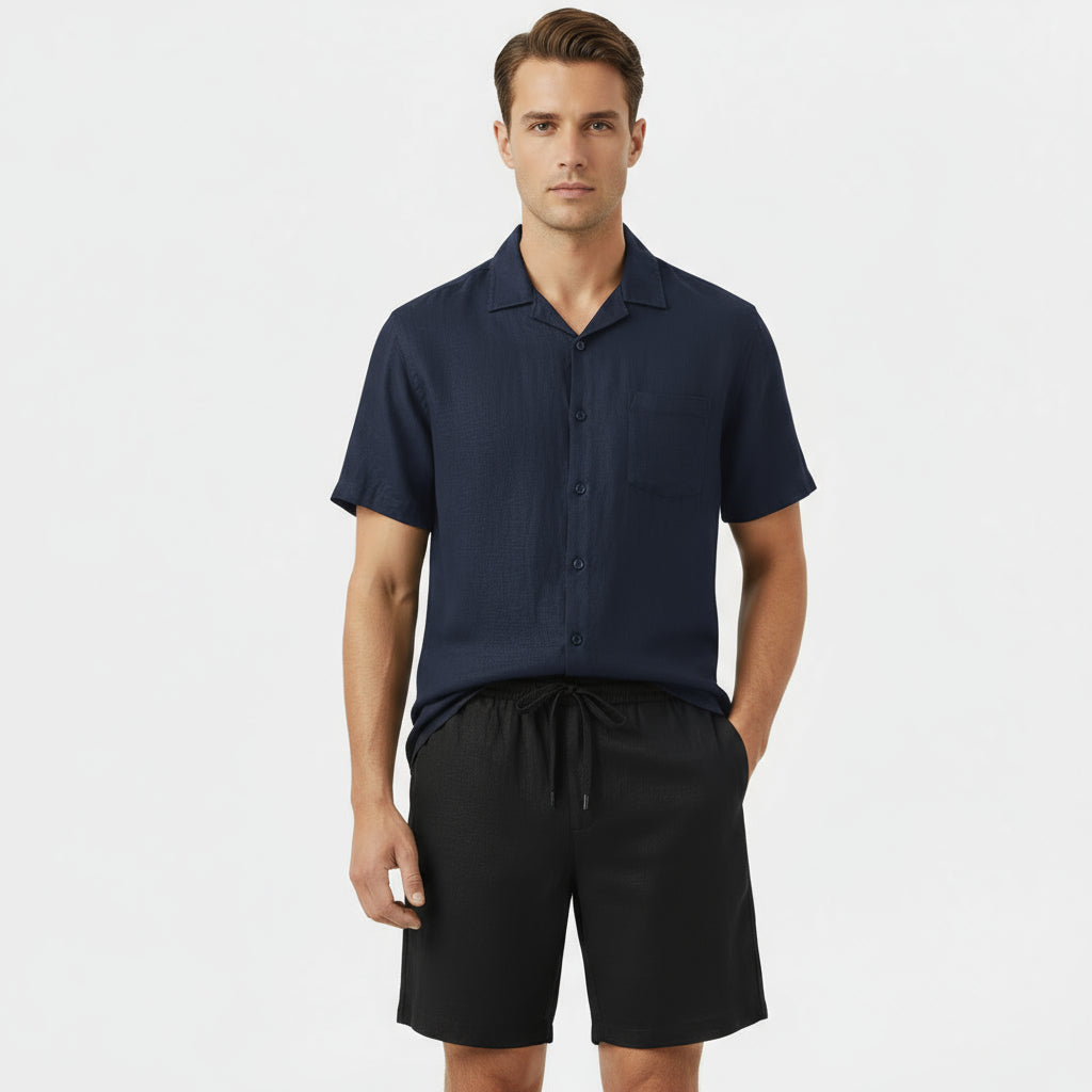 RAVERNO | Men’s Linen Two Piece Summer Set – Refined Duo Styling