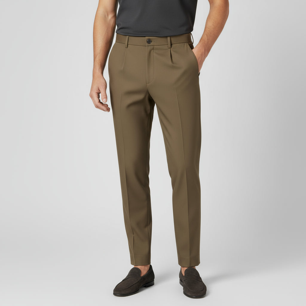 RAVERNO | Men’s Pleated Trousers – Classic Casual Heritage