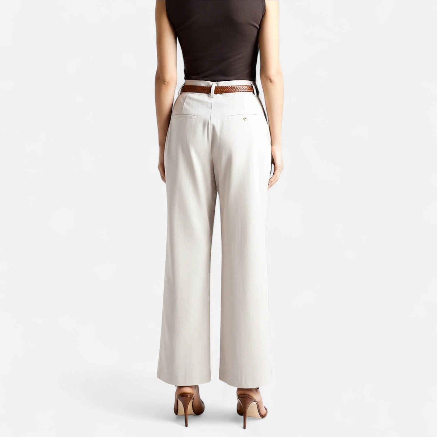 RAVERNO | Women’s Wide Capri Pants – Effortless Tailored Ease