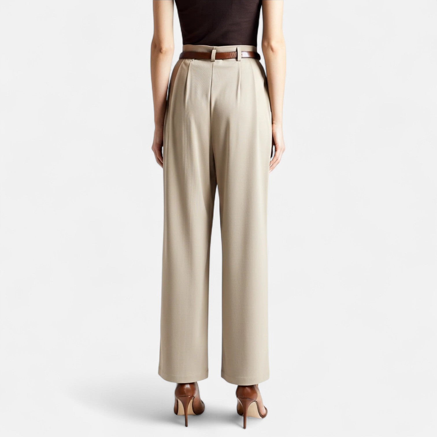 RAVERNO | Women’s Wide Capri Pants – Effortless Tailored Ease