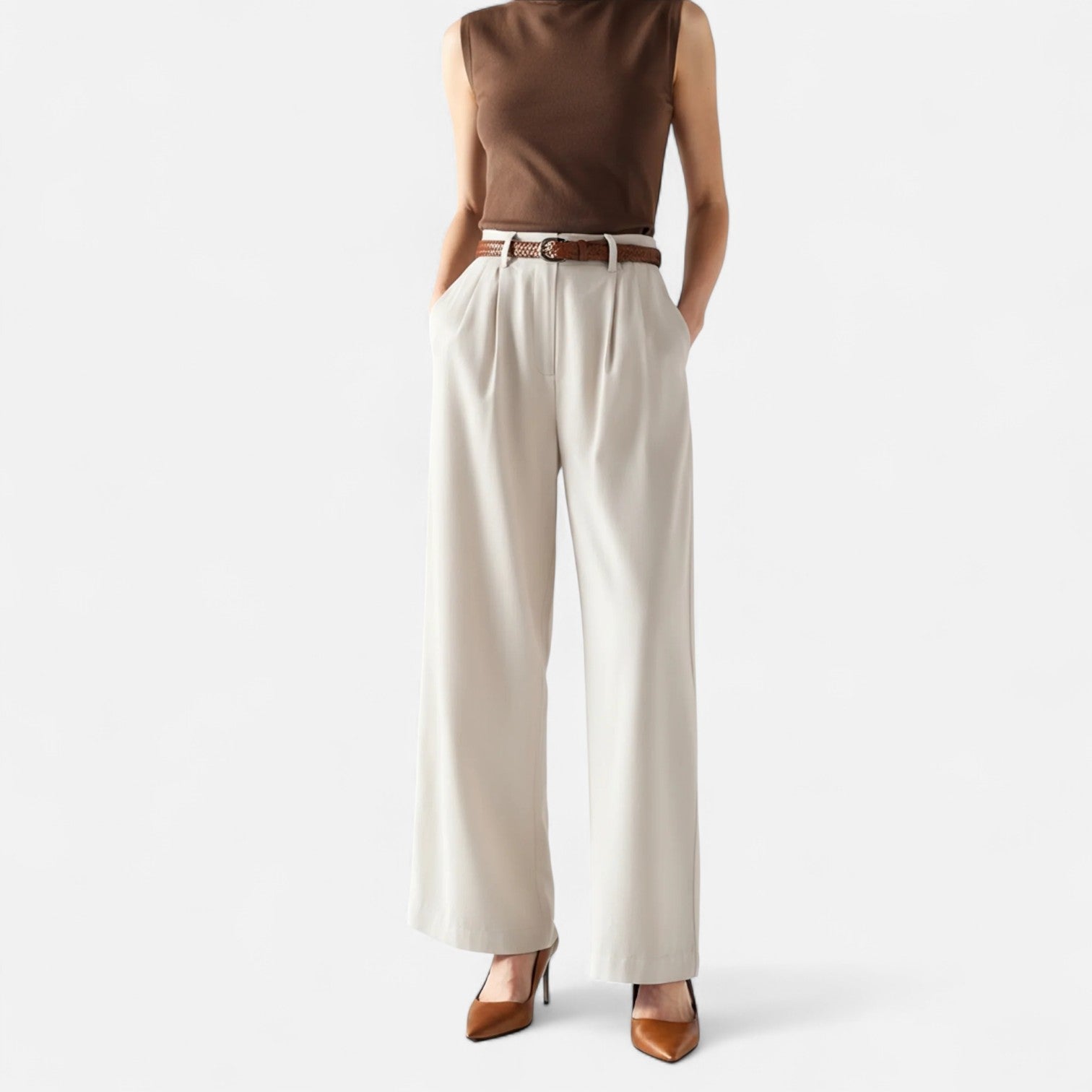 RAVERNO | Women’s Capri Trousers – Effortless Tailored Ease